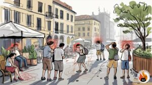 Infographie: Augmentation des températures dans les villes européennes par rapport aux moyennes historiques, www.myrty.eu - www.myrty.eu